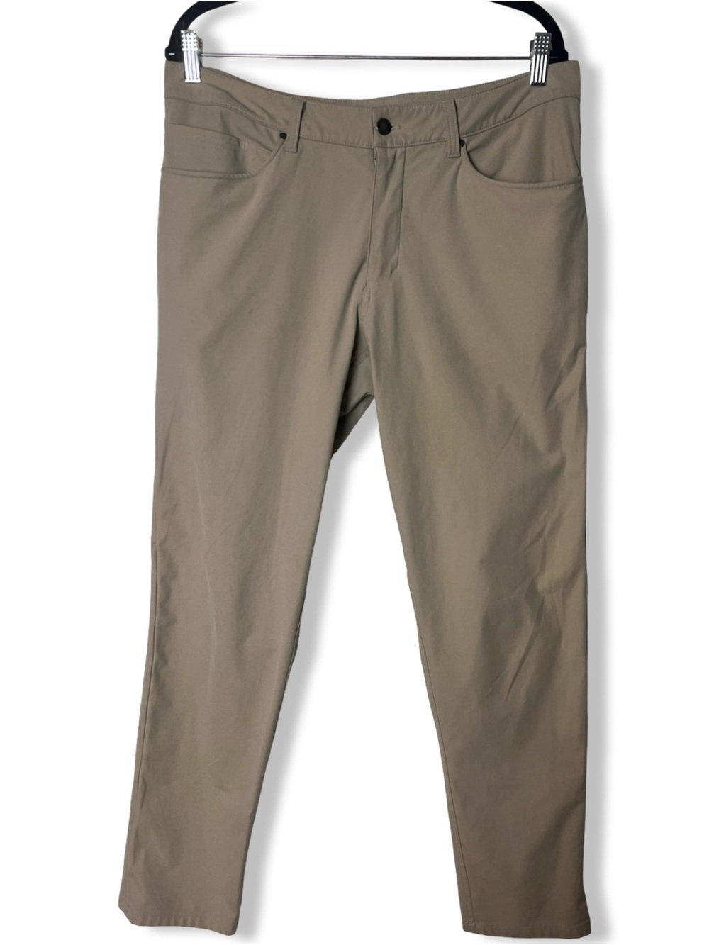 Lululemon Men's ABC Classic Fit Pant 34" Warpstreme Rover‎ Tan Stretch Sz. 34
